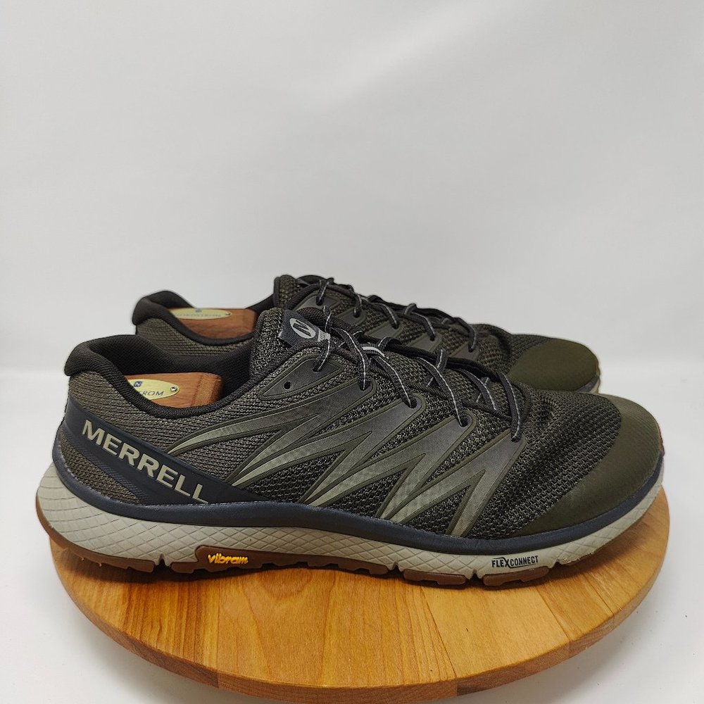 Merrell Bare Access XTR- Mens- Size 13- Olive- [J12881]- Lace Up- Running Shoes